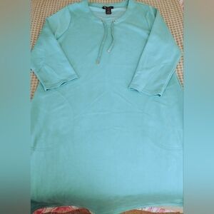 Blue Long Sleeve Dress